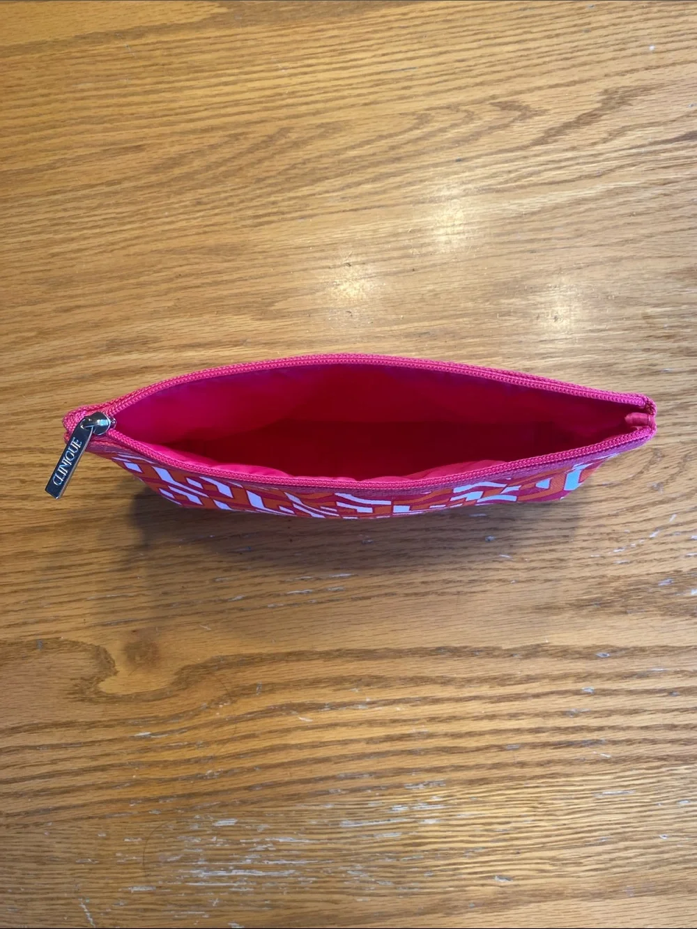 Jonathan Adler Geometric Zip Pouch in Pink and Orange